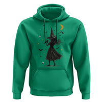 Halloween Sports Gift Hoodie Creepy Witch With Golf Club - Wonder Print Shop
