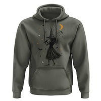 Halloween Sports Gift Hoodie Creepy Witch With Golf Club - Wonder Print Shop