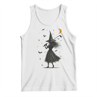 Halloween Sports Gift Tank Top Creepy Witch With Golf Club - Wonder Print Shop