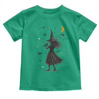 Halloween Sports Gift Toddler T Shirt Creepy Witch With Golf Club - Wonder Print Shop
