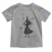 Halloween Sports Gift Toddler T Shirt Creepy Witch With Golf Club - Wonder Print Shop