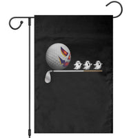 Funny Halloween Golf Pumpkin Chasing Ghost Gift Garden Flag - Wonder Print Shop