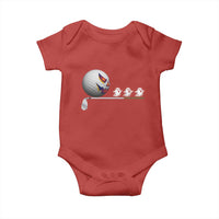 Funny Halloween Golf Pumpkin Chasing Ghost Gift Baby Onesie - Wonder Print Shop