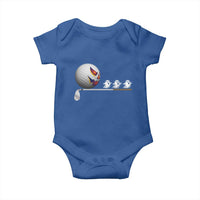 Funny Halloween Golf Pumpkin Chasing Ghost Gift Baby Onesie - Wonder Print Shop
