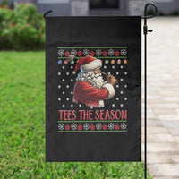 Funny Golf Holiday Gift Garden Flag Tees The Season Ugly Sweater - Wonder Print Shop