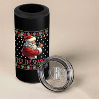 Funny Golf Holiday Gift 4 in 1 Can Cooler Tumbler Tees The Season Ugly Sweater - Wonder Print Shop