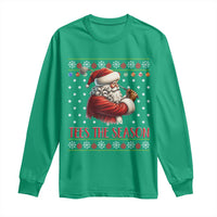 Funny Golf Holiday Gift Long Sleeve Shirt Tees The Season Ugly Sweater - Wonder Print Shop
