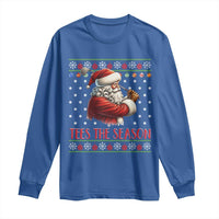 Funny Golf Holiday Gift Long Sleeve Shirt Tees The Season Ugly Sweater - Wonder Print Shop