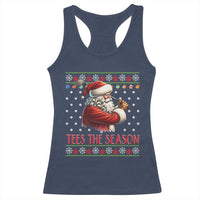 Funny Golf Holiday Gift Racerback Tank Top Tees The Season Ugly Sweater - Wonder Print Shop