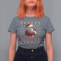 Funny Golf Holiday Gift T Shirt For Women Tees The Season Ugly Sweater - Wonder Print Shop