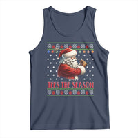 Funny Golf Holiday Gift Tank Top Tees The Season Ugly Sweater - Wonder Print Shop