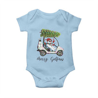 Funny Christmas Golf Baby Onesie Snowman Driving Golf Cart Merry Golfmas - Wonder Print Shop