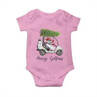 Funny Christmas Golf Baby Onesie Snowman Driving Golf Cart Merry Golfmas - Wonder Print Shop