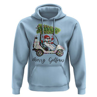 Funny Christmas Golf Hoodie Snowman Driving Golf Cart Merry Golfmas - Wonder Print Shop