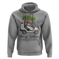 Funny Christmas Golf Hoodie Snowman Driving Golf Cart Merry Golfmas - Wonder Print Shop