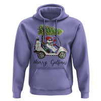 Funny Christmas Golf Hoodie Snowman Driving Golf Cart Merry Golfmas - Wonder Print Shop