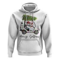 Funny Christmas Golf Hoodie Snowman Driving Golf Cart Merry Golfmas - Wonder Print Shop