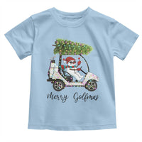 Funny Christmas Golf Toddler T Shirt Snowman Driving Golf Cart Merry Golfmas - Wonder Print Shop