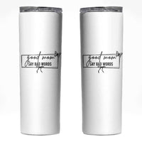 Funny Mom Gift Skinny Tumbler Good Mom Say Bad Words - Wonder Print Shop