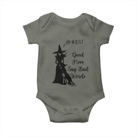 Good Mom Say Bad Words Baby Onesie Funny Witch Mom Halloween Gift - Wonder Print Shop