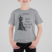 Good Mom Say Bad Words T Shirt For Kid Funny Witch Mom Halloween Gift - Wonder Print Shop