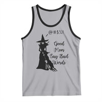 Good Mom Say Bad Words Tank Top Funny Witch Mom Halloween Gift - Wonder Print Shop