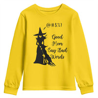Good Mom Say Bad Words Youth Sweatshirt Funny Witch Mom Halloween Gift - Wonder Print Shop