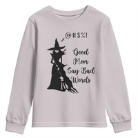 Good Mom Say Bad Words Youth Sweatshirt Funny Witch Mom Halloween Gift - Wonder Print Shop