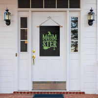 Funny Halloween Garden Flag Momster Gift For Mom - Wonder Print Shop