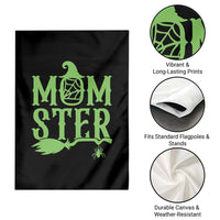 Funny Halloween Garden Flag Momster Gift For Mom - Wonder Print Shop