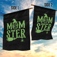 Funny Halloween Garden Flag Momster Gift For Mom - Wonder Print Shop