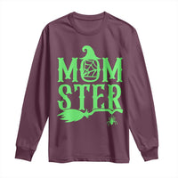 Funny Halloween Long Sleeve Shirt Momster Gift For Mom - Wonder Print Shop