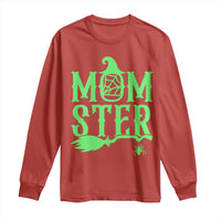 Funny Halloween Long Sleeve Shirt Momster Gift For Mom - Wonder Print Shop