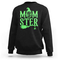 Funny Halloween Sweatshirt Momster Gift For Mom - Wonder Print Shop