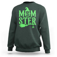 Funny Halloween Sweatshirt Momster Gift For Mom - Wonder Print Shop