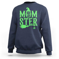 Funny Halloween Sweatshirt Momster Gift For Mom - Wonder Print Shop