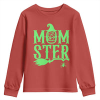 Funny Halloween Youth Sweatshirt Momster Gift For Mom - Wonder Print Shop