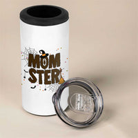 Halloween Mom Life 4 in 1 Can Cooler Tumbler Funny Momster Quote - Wonder Print Shop