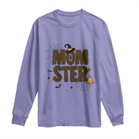 Halloween Mom Life Long Sleeve Shirt Funny Momster Quote - Wonder Print Shop
