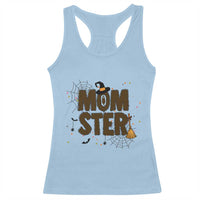 Halloween Mom Life Racerback Tank Top Funny Momster Quote - Wonder Print Shop