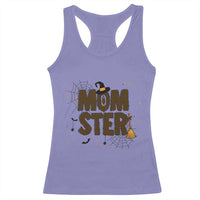 Halloween Mom Life Racerback Tank Top Funny Momster Quote - Wonder Print Shop