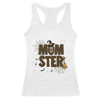 Halloween Mom Life Racerback Tank Top Funny Momster Quote - Wonder Print Shop