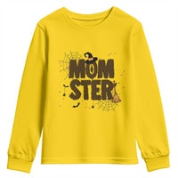 Halloween Mom Life Youth Sweatshirt Funny Momster Quote - Wonder Print Shop