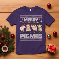 Funny Merry Pigmas T Shirt Christmas Pig Ugly Sweater Gift - Wonder Print Shop