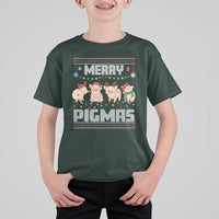 Funny Merry Pigmas T Shirt For Kid Christmas Pig Ugly Sweater Gift - Wonder Print Shop