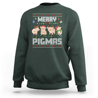 Funny Merry Pigmas Sweatshirt Christmas Pig Ugly Sweater Gift - Wonder Print Shop