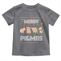 Funny Merry Pigmas Toddler T Shirt Christmas Pig Ugly Sweater Gift - Wonder Print Shop