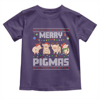 Funny Merry Pigmas Toddler T Shirt Christmas Pig Ugly Sweater Gift - Wonder Print Shop