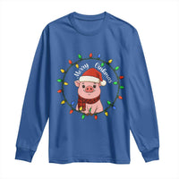 Funny Merry Oinkmas Long Sleeve Shirt Farmer Christmas Pig Lover Gift - Wonder Print Shop