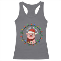 Funny Merry Oinkmas Racerback Tank Top Farmer Christmas Pig Lover Gift - Wonder Print Shop